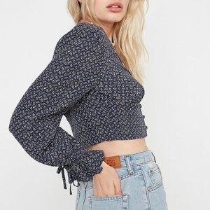 UO Louie Floral Blouse